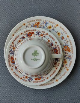 Nádherná porcelánová čajová sada/trio od manufaktury JLMENAU - 8