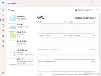 PC sestava-4x3.9Hz-8GB RAM-128GB+2000GB-W11 - 8