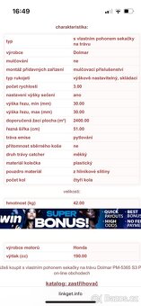 Benzinová sekačka dolmar - 8