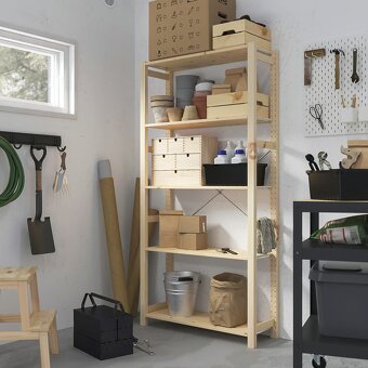 Regál Ikea Ivar borovice, 89x30x179 cm - 8