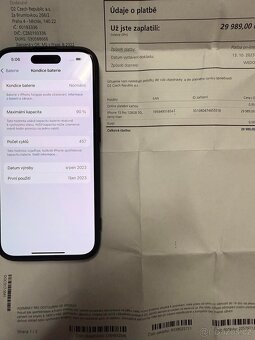 IPHONE 15 PRO 128 JAKO NOVÝ - 8