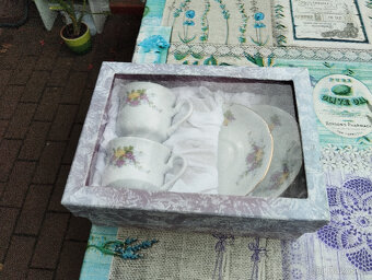 Český porcelán Thun,přátelská souprava na kávu,čaj,nové - 8