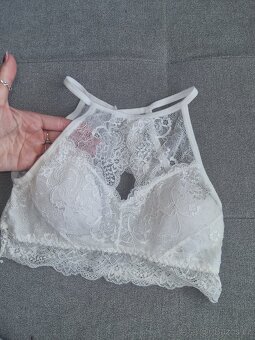 Nová dámská krajková podprsenka push up 75 B bralette - 8