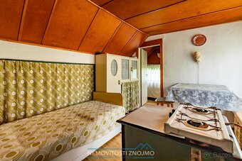 Prodej zahrady se zděnou chatkou, výměra 1118m2, výhled na L - 8