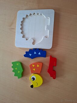 Dřevěné puzzle pro nejmenší 15 cm - 8