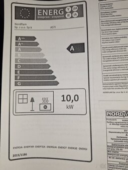 Krbová Kamna Nordflam Asti 10Kw - 8