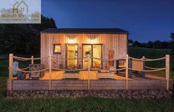 Kompletně zařízený tiny house s terasou v Boho stylu - 8