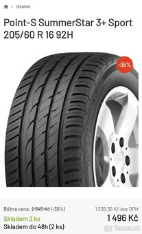 Letní pneu 205/60/16 DOT-0820 - 8