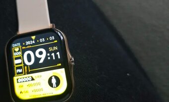 Zlaté chytré hodinky s funkcí volání,notifikací - 8