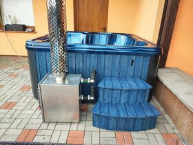 Luxusní venkovní vířivka s vytápěním na dřevo - 8