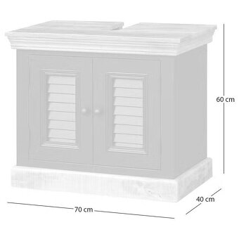 Mangová koupelnová skříňka - 8