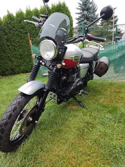 Triumph Scrambler 900 (2014) TOP, doplňky, po servisu, jen 2 - 8