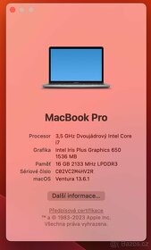 Macbook PRO 13, Touchbar, 2017, 16GB, 500GB, I7 - 8