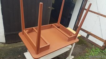 Jídelní stůl hnědý a 4 židle Tábor - 8