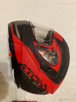 Helma MT ATOM SV ADVENTURE MATT RED vel. M - 8