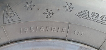 Plechové 15" disky org. VW 5x112mm., pneu 195/65/15" 91T - 8