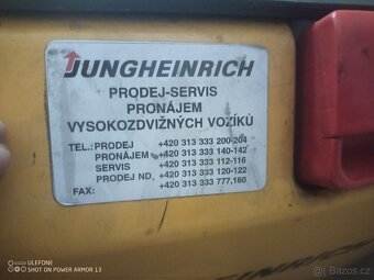 Vysokozdvyzny vozik Jungheinrich - paletak - 8