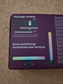 Světelné bary Eurodomest RGB, s ovladačem 2 ks - 8