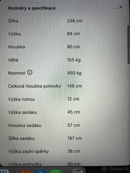Rozkládací semišová pohovka s úložným prostorem - 8