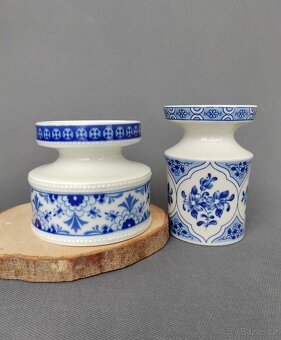 Nádherný porcelánový vázy v modrobílé barvě Vintage Německo - 8
