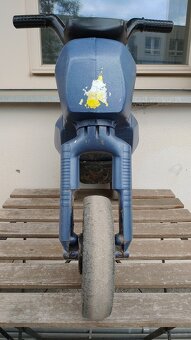 Dětské odrážedlo motorka, modré, plně funkční - 8