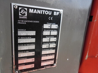 Kloubová pracovní plošina MANITOU 105VJR - 8