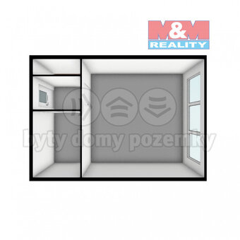 Prodej bytu 1+kk, 19 m², Klášterec n/O, ul. Královéhradecká - 8
