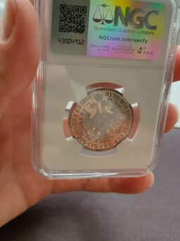 1 zlatník 1865 A Františka Josefa I., zrcadlový lesk - 8