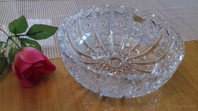 miska a svícen KOBALT // BROUŠENÉ SKLO - 8