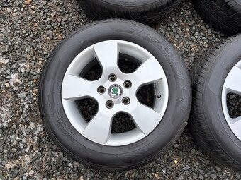 Alu orig letní sada Škoda Helios 5x112 6,5J ET50 205/60 R15 - 8