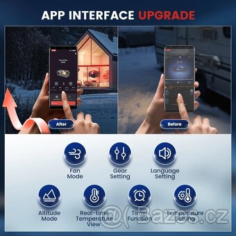 Bufík Naftové topení 8KW LCD, DO, BT + servis a díly - 8