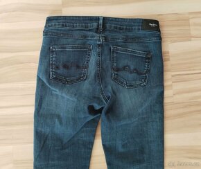 Dámské skinny rifle džíny Pepe Jeans Pixie modré 27/30 - 8