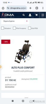 Polohovací invalidní vozík - 8