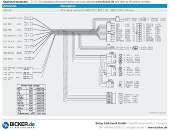 Průmyslový ATX zdroj BEP-515 - 8