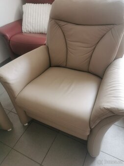 Kožená sedací souprava - jak NOVÁ, BEZ POŠKOZENÍ - 8