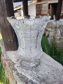 Velké čiré broušené vázy - 8