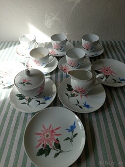 Čínský porcelán, orchidejový set - 8