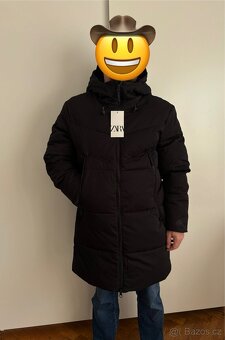 Dlouhá prošívaná zimní bunda Zara L - 8