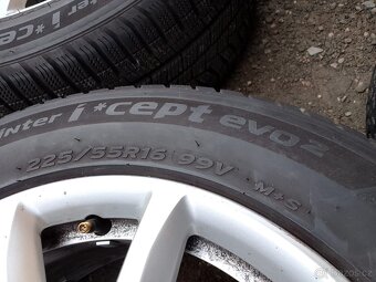ALU Audi 7,5x16 5x112 et45+zimní pneu 225/55/16 - 8