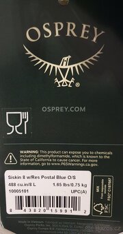 Batoh OSPREY SISKIN 8 Man - 8