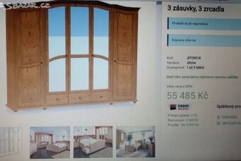 Velká dřevěná masivní skříň Jitona Arosa - 8