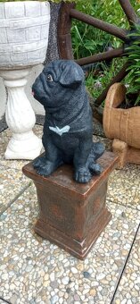 Zahradní dekorace- Soška Mopsík 2 - 8