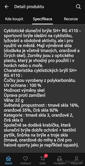Sportovní brýle zn.SH+ - 8