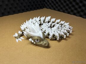 Flexibilný kryštálový drak 3D tisk - 8