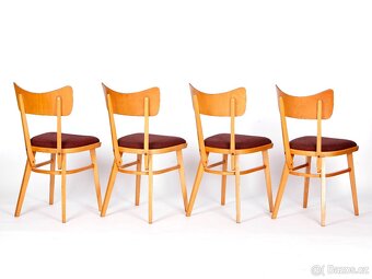 Designové retro židle po přečalounění, 4 kusy. - 8