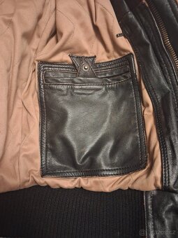 Pánská kožená bunda Pall Mall - pilotka vel. M - 8