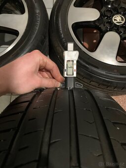 Alu kola Škoda R17 5X112 LETNÍ PNEU 225/50 R17 PROTEUS - 8