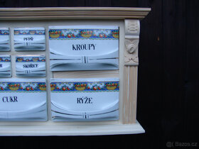 Starožitné porcelánové kořenky s poličkou - 8