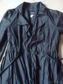 Luxusní černý plášť, kabát Miss Sixty vel.M - 8