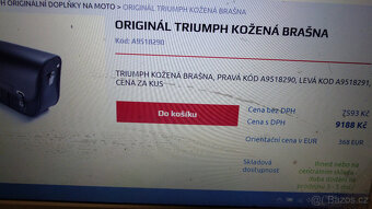 Triumph brasny,tankvak,opěrka - 8